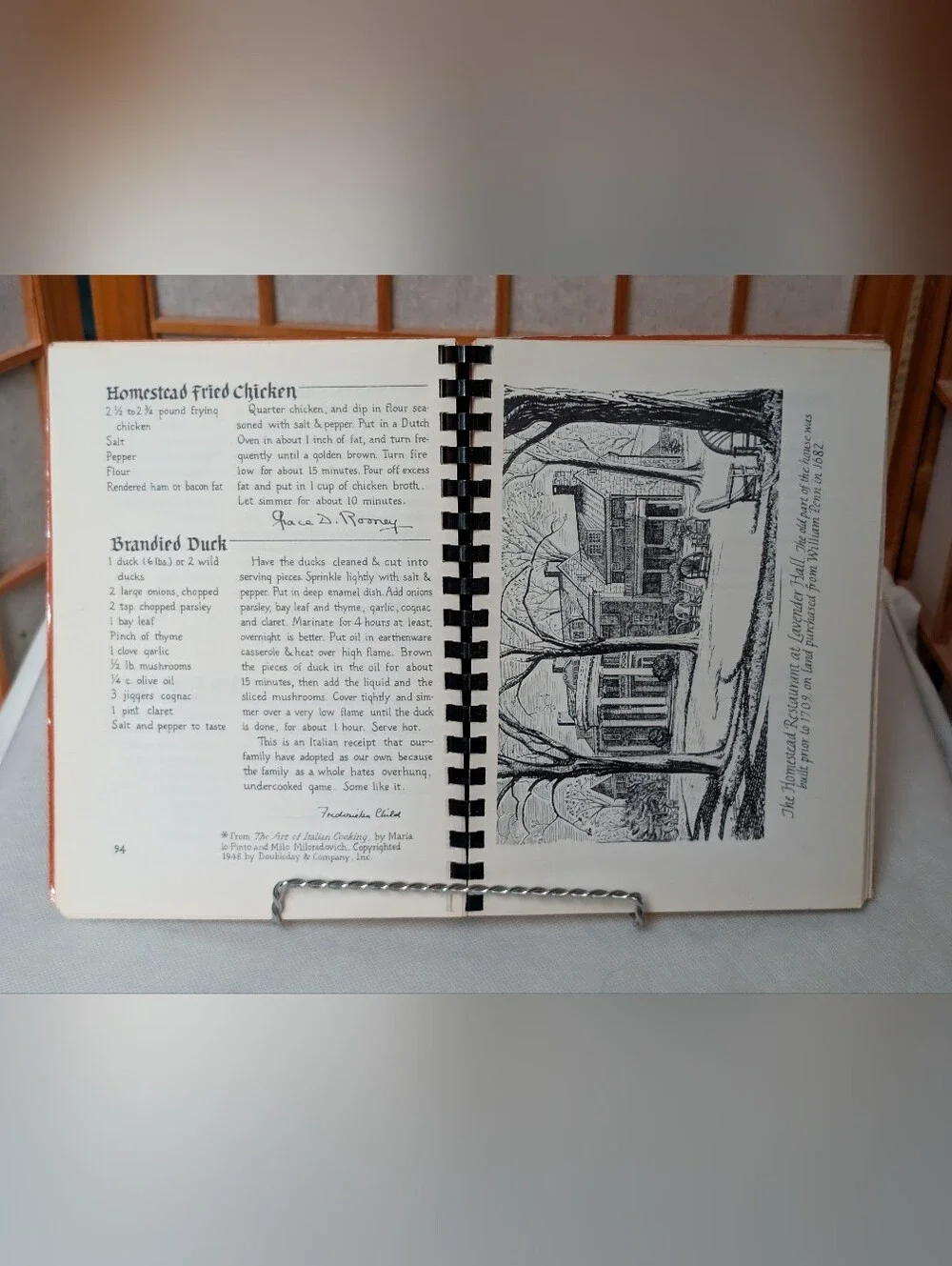 Vtg 1950s Pennsylvania 1st ed Cookbook - Regional Cuisine American Recipes
